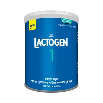 Nestlé Lactogen 1 Formula Milk Powder (0-6 M) 400 gm