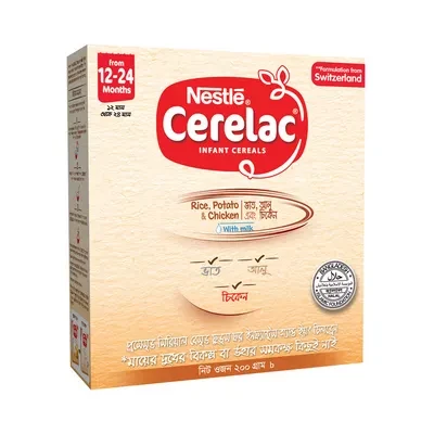 Nestle Cerelac 4 Rice, Potato, Chicken (12 M+) 200 gm
