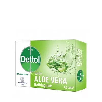 Dettol Bathing Soap Bar Aloe Vera 75 gm