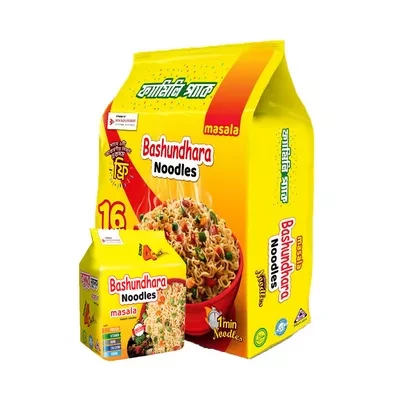 Bashundhara Instant Masala Noodles (Free Bashundhara Masala Noodles 4 pack) 16 pack
