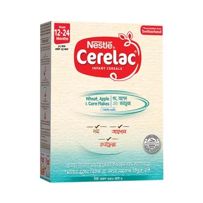 Nestlé Cerelac 4 Apple Corn Flakes (12 M+) 350 gm